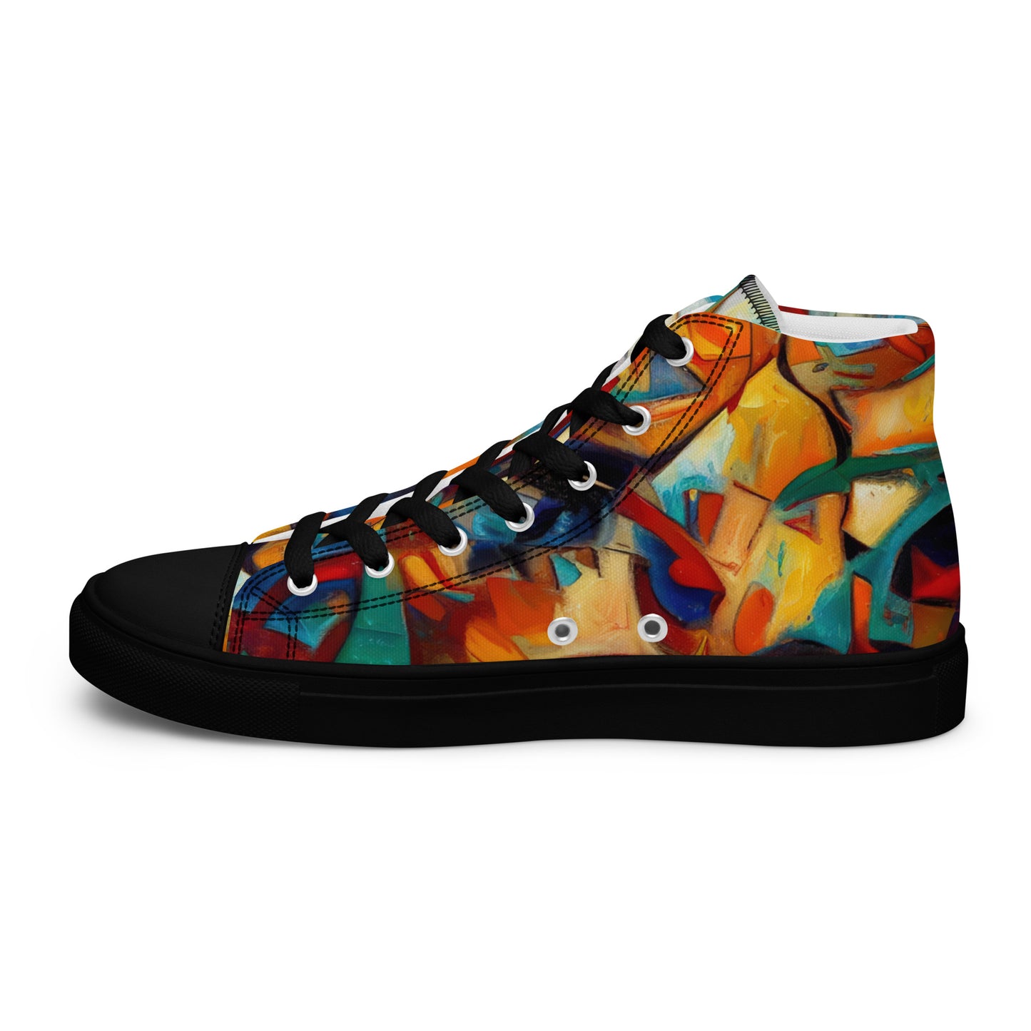 DMV 0416 Abstract Art Women’s high top canvas shoes