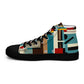 DMV 0413 Abstract Art Women’s high top canvas shoes