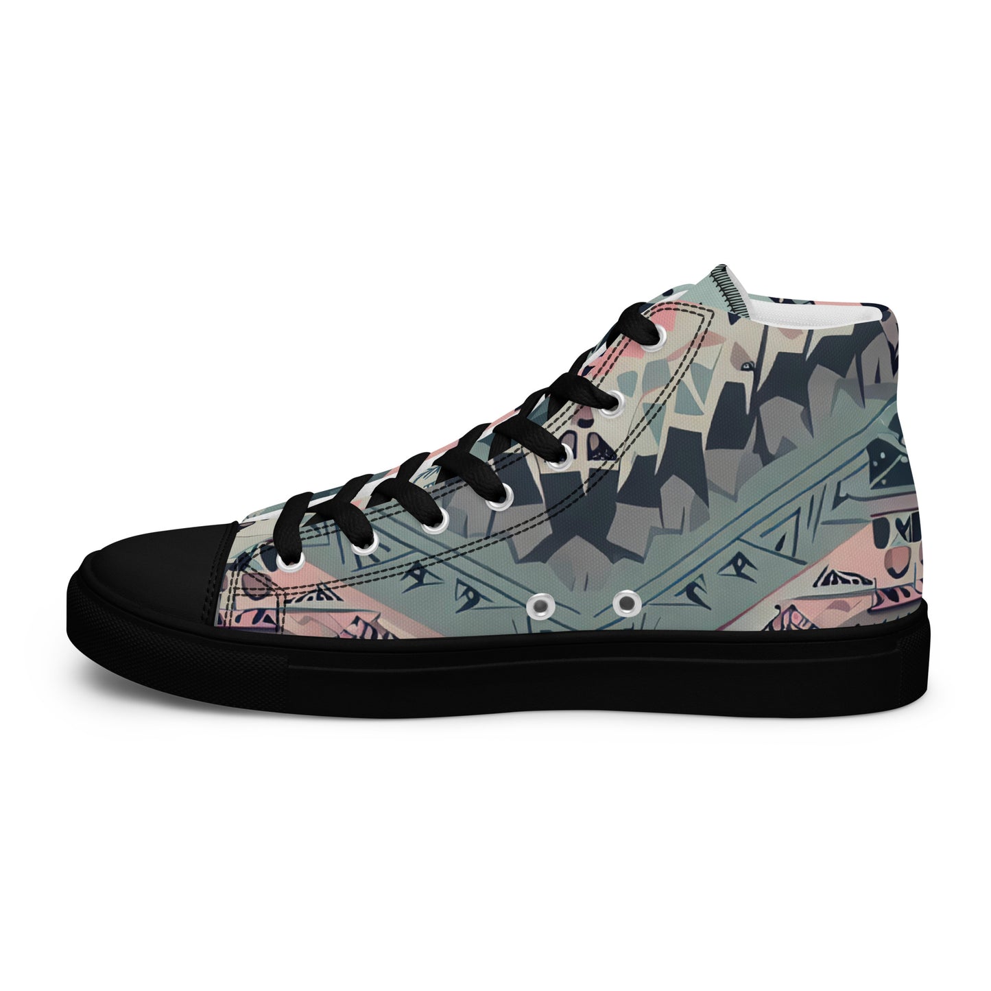 DMV 0306 Boho Women’s high top canvas shoes