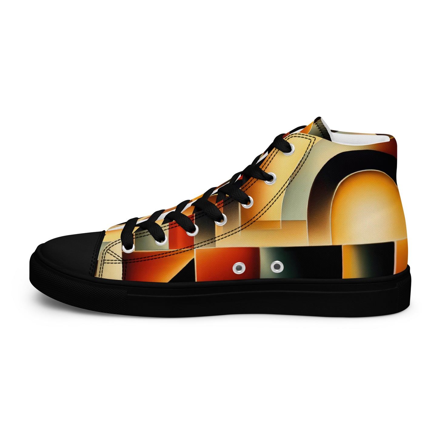 DMV 0261 Retro Art Women’s high top canvas shoes