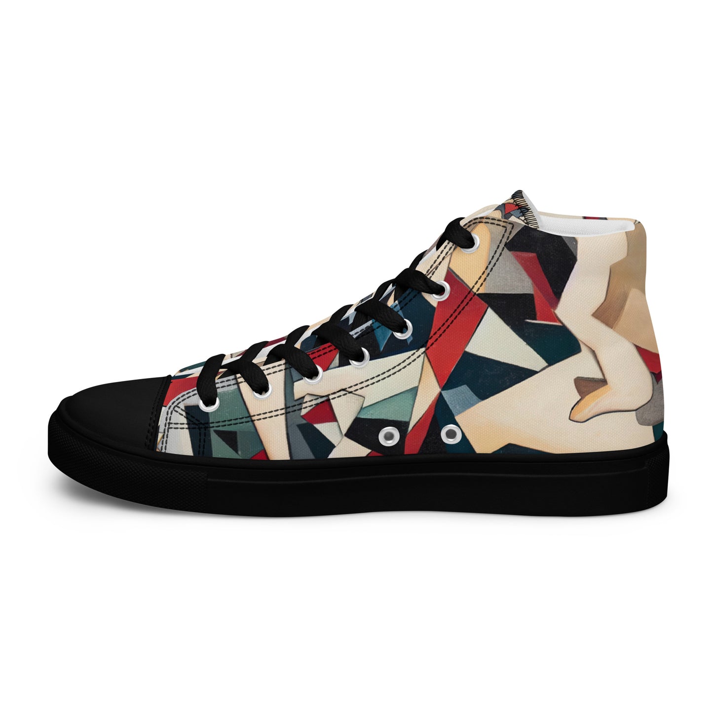 DMV 0508 Abstract Art Women’s high top canvas shoes