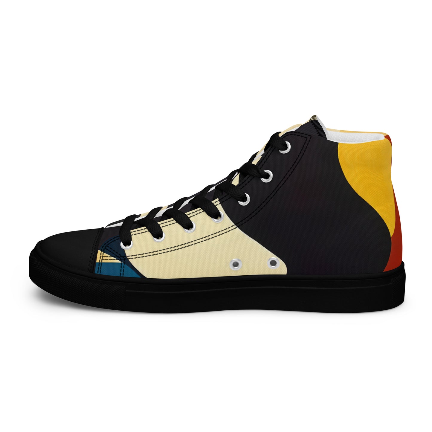 DMV 0421 Retro Art Women’s high top canvas shoes