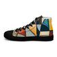 DMV 0433 Abstract Art Women’s high top canvas shoes