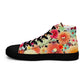 DMV 0424 Floral Women’s high top canvas shoes