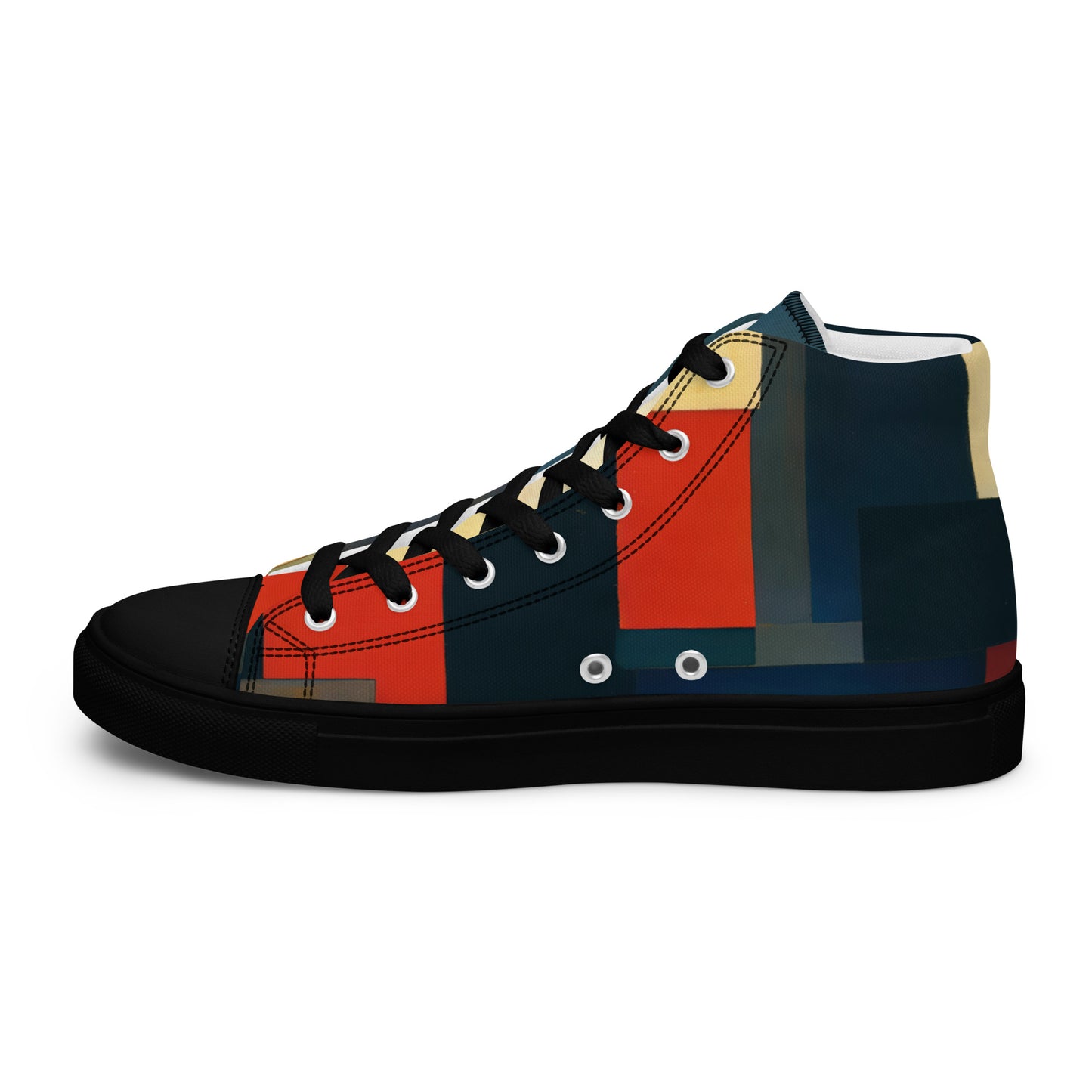 DMV 0313 Abstract Art Women’s high top canvas shoes