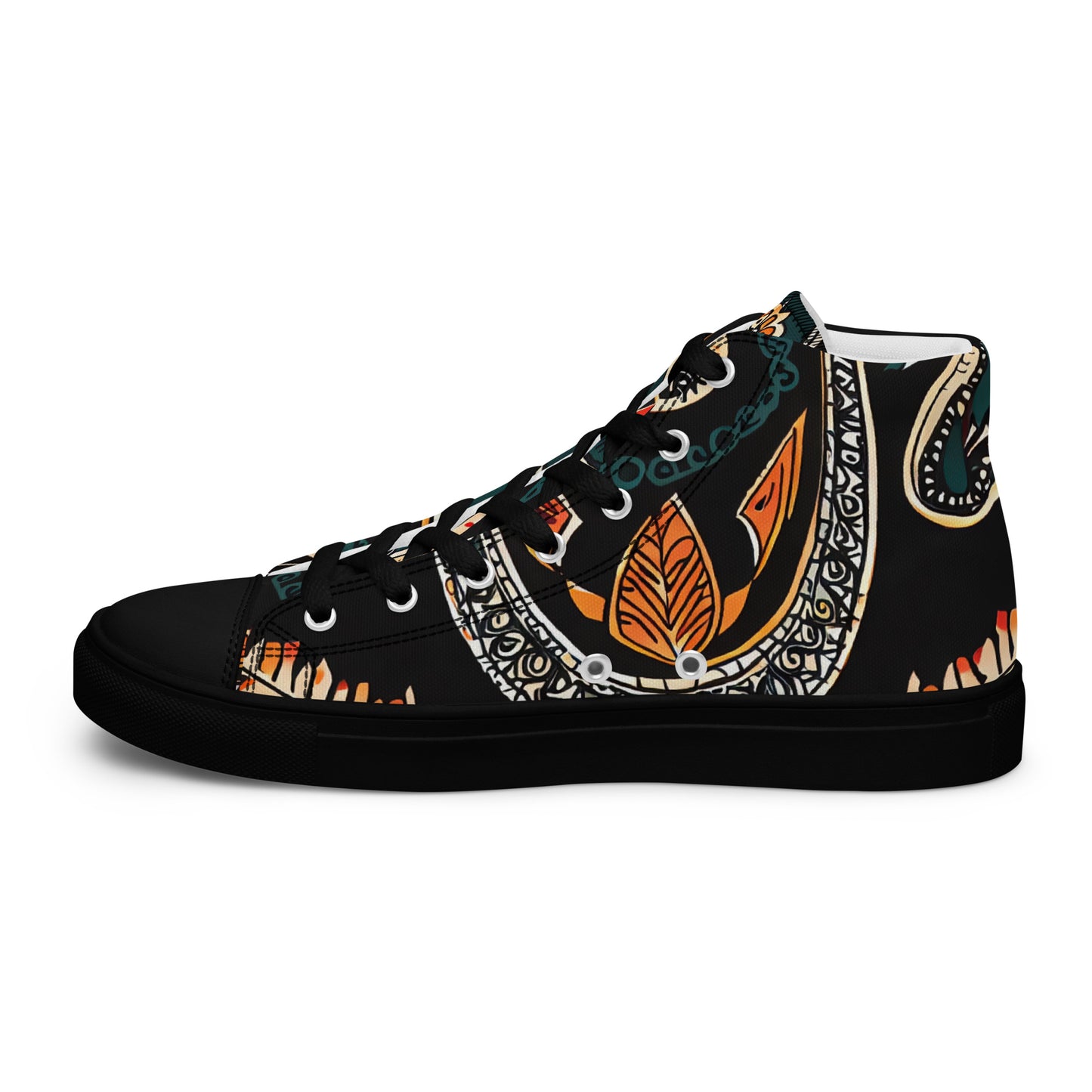 DMV 0596 Boho Women’s high top canvas shoes