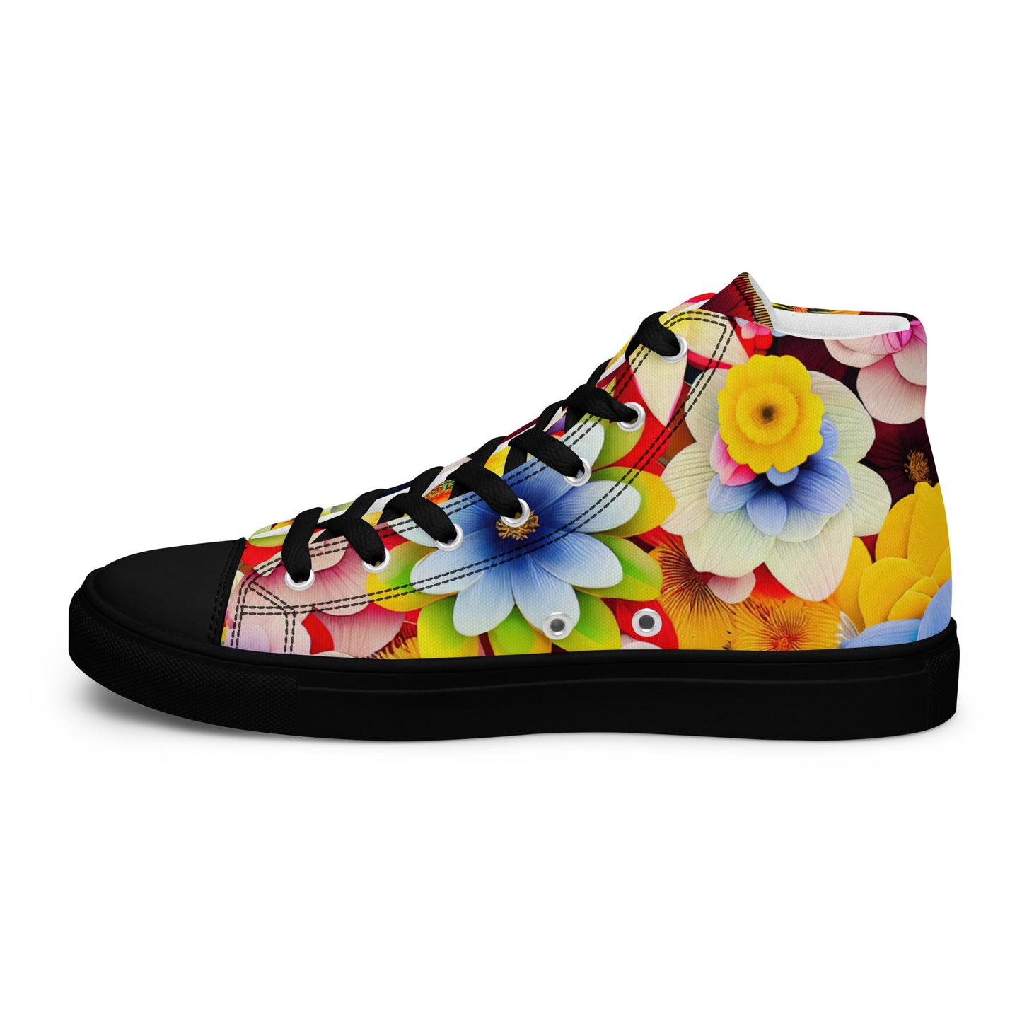 DMV 1865 Floral Women’s high top canvas shoes