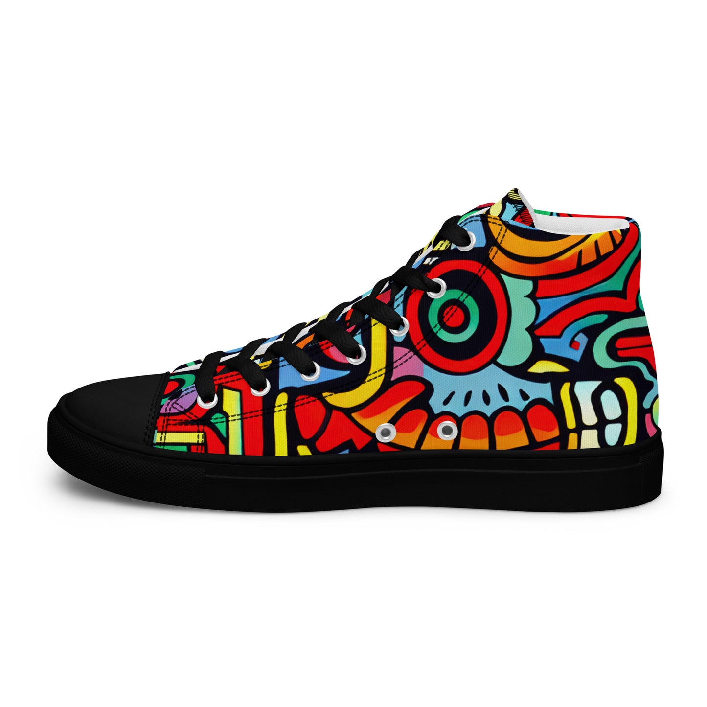 DMV 0535 Psy Art Women’s high top canvas shoes