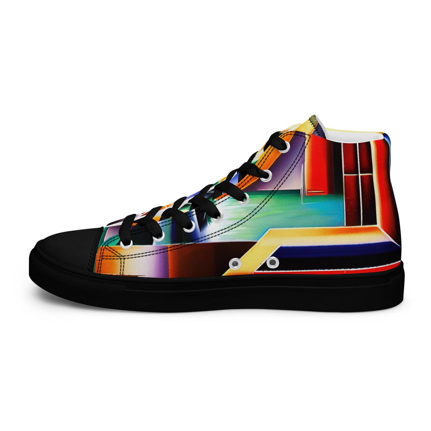 DMV 0731 Retro Art Women’s high top canvas shoes