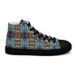 DMV 0228 Avant Garde Artsy Women’s high top canvas shoes