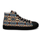 DMV 0275 Conceptual Artsy Women’s high top canvas shoes