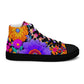 DMV 0220 Floral Women’s high top canvas shoes