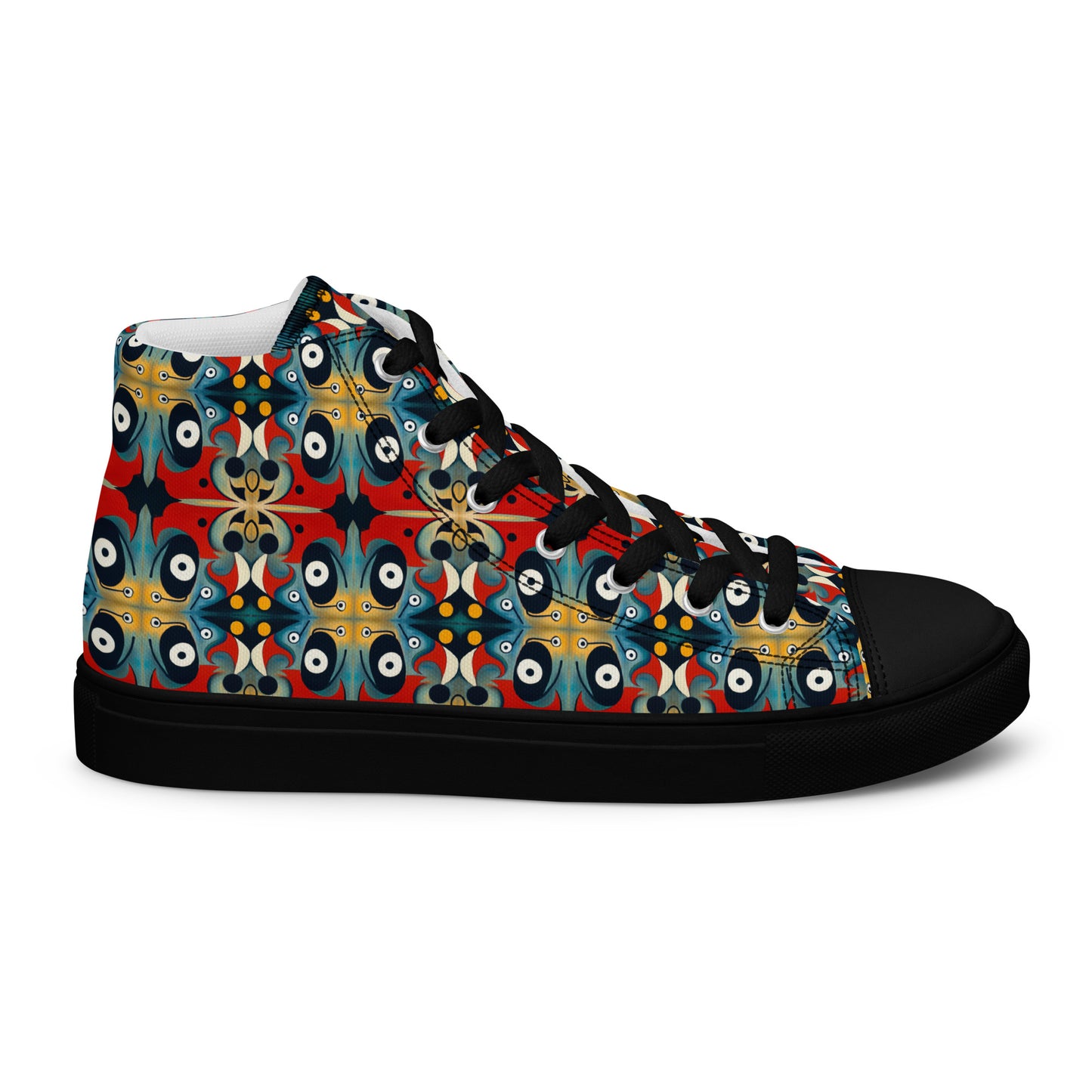 DMV 0269 Vintage Artsy Women’s high top canvas shoes