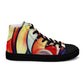 DMV 0277 Abstract Art Women’s high top canvas shoes