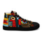 DMV 0233 Psy Art Women’s high top canvas shoes