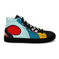 DMV 0037 Retro Art Women’s high top canvas shoes