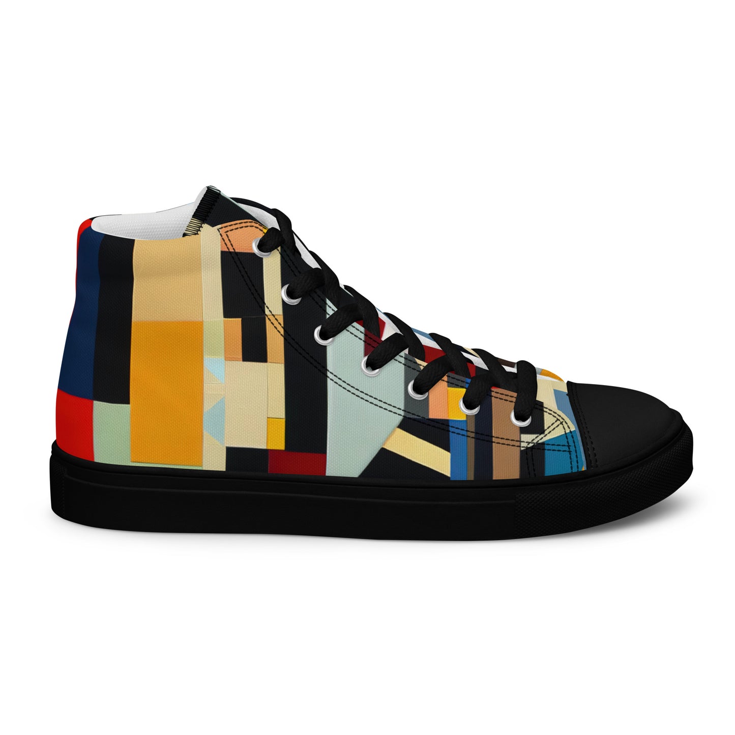 DMV 0023 Abstract Art Women’s high top canvas shoes