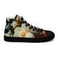 DMV 0125 Floral Women’s high top canvas shoes