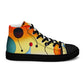 DMV 0098 Retro Art Women’s high top canvas shoes