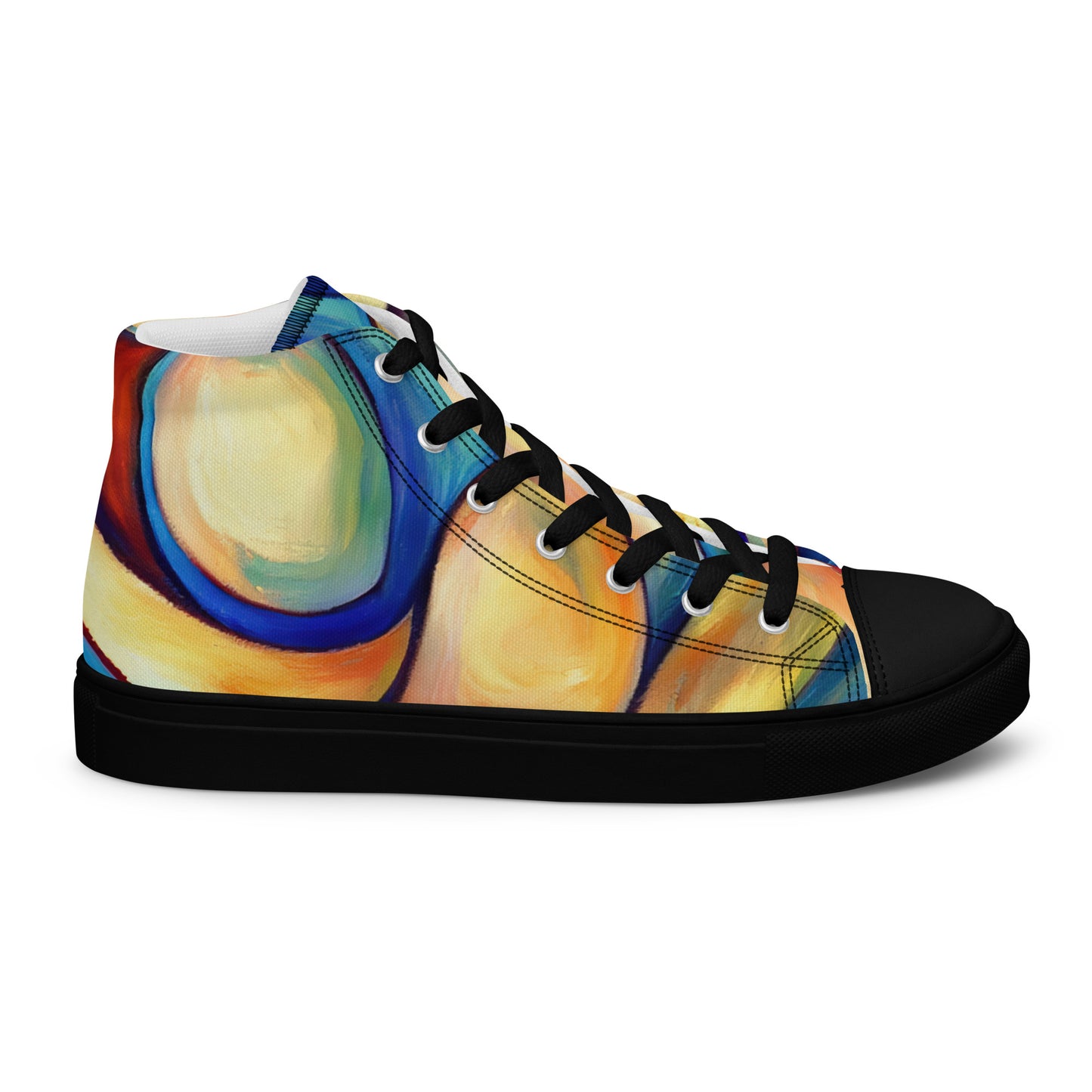 DMV 0162 Abstract Art Women’s high top canvas shoes