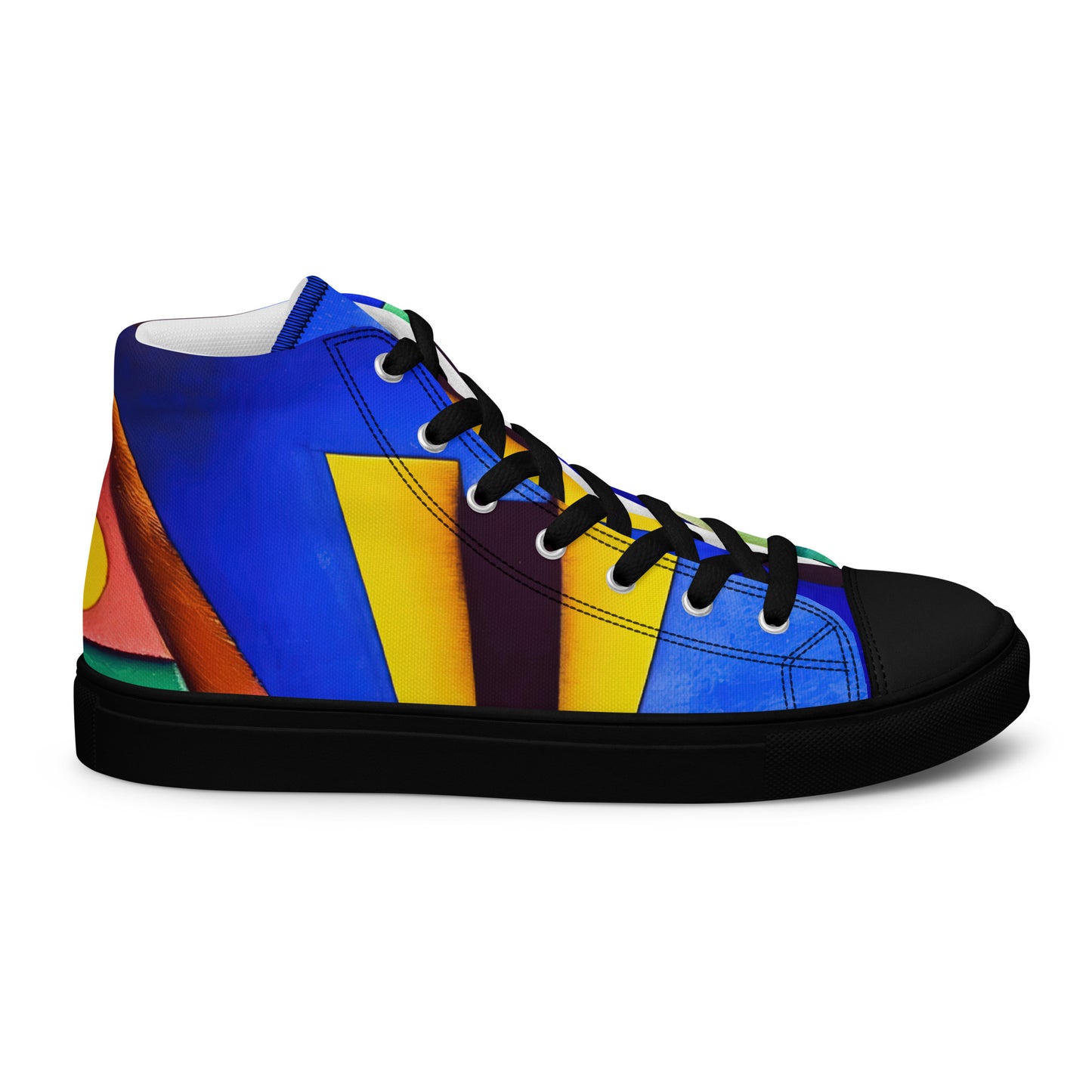 DMV 0255 Retro Art Women’s high top canvas shoes