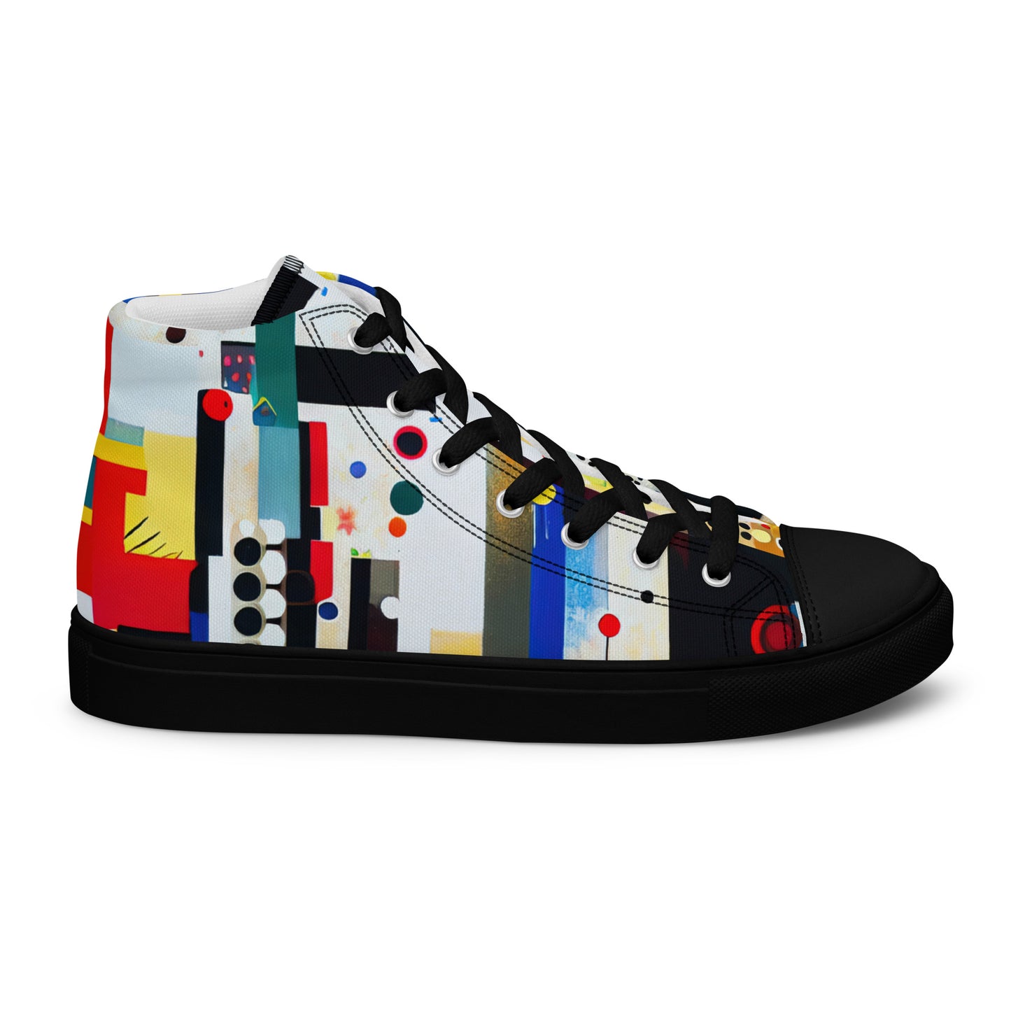 DMV 0124 Retro Art Women’s high top canvas shoes