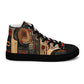 DMV 0256 Retro Art Women’s high top canvas shoes