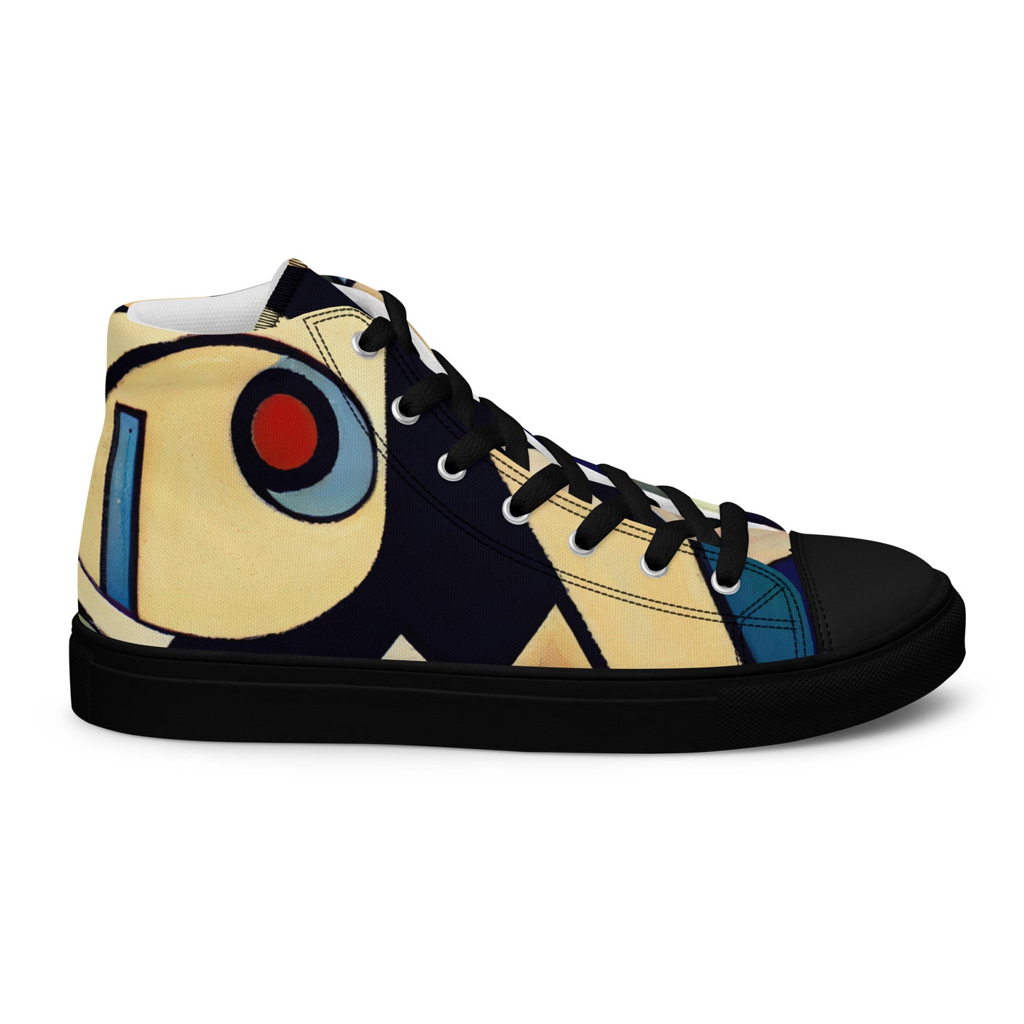 DMV 0234 Abstract Art Women’s high top canvas shoes