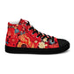 DMV 0105 Floral Women’s high top canvas shoes