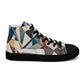 DMV 0264 Abstract Art Women’s high top canvas shoes