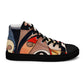 DMV 0214 Retro Art Women’s high top canvas shoes