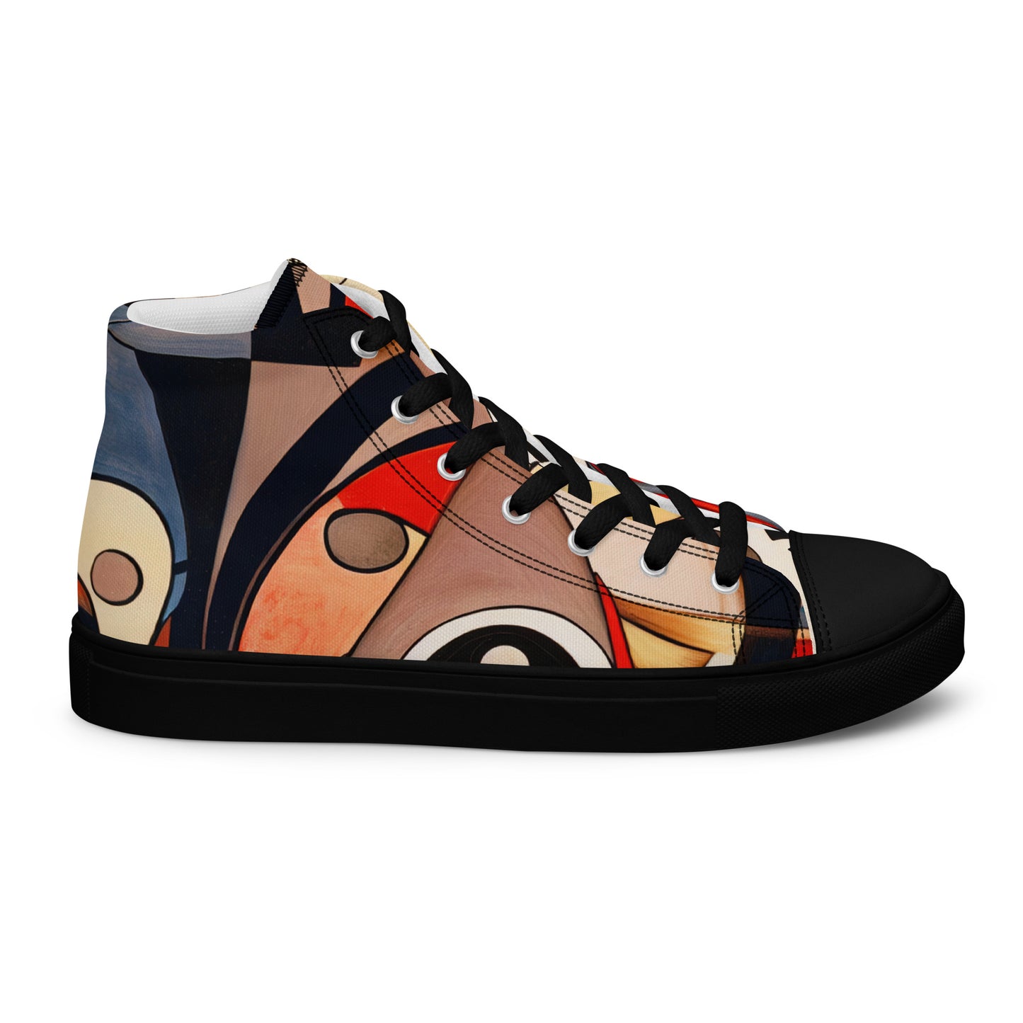 DMV 0214 Retro Art Women’s high top canvas shoes