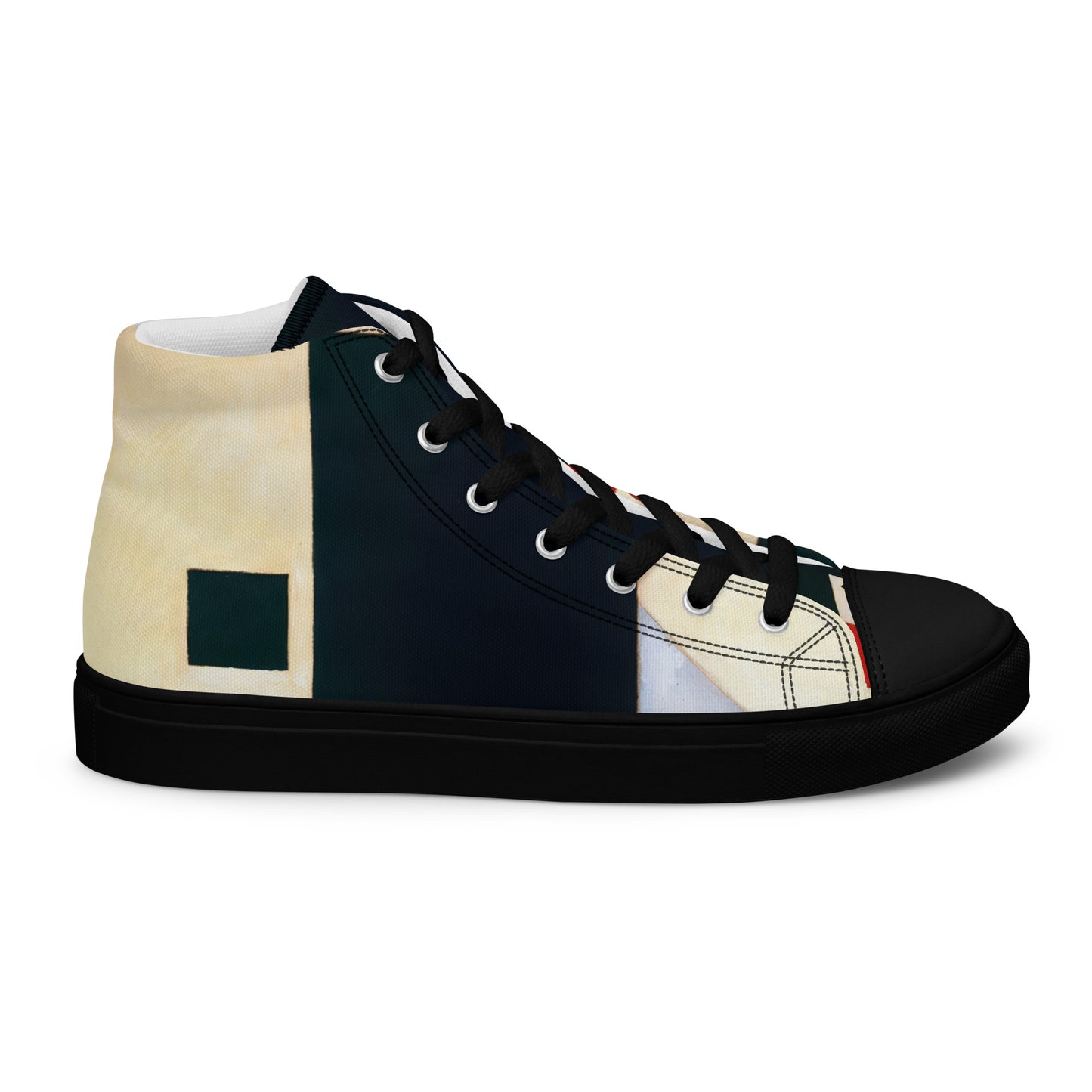 DMV 0223 Abstract Art Women’s high top canvas shoes