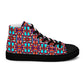 DMV 0094 Vintage Artsy Women’s high top canvas shoes