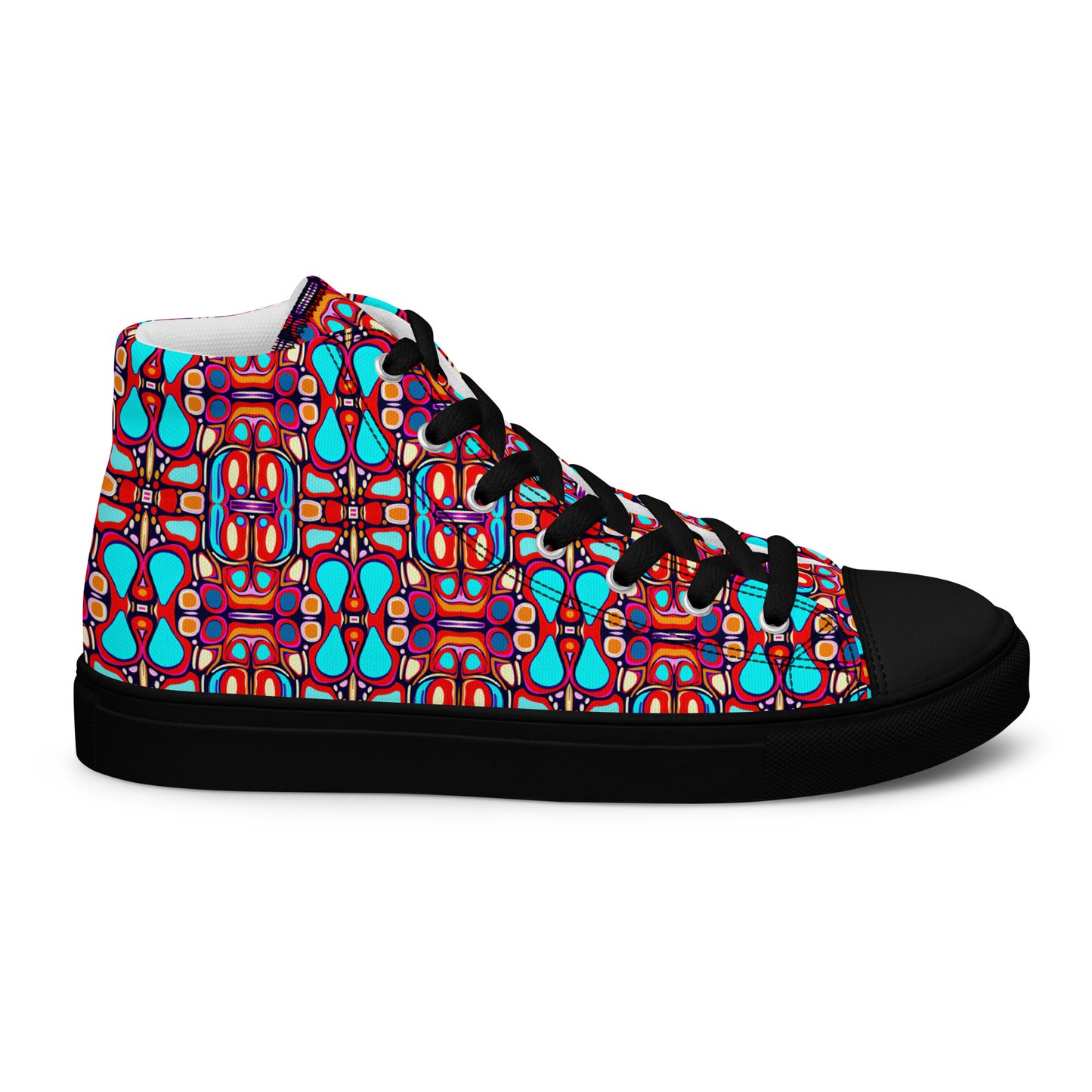 DMV 0094 Vintage Artsy Women’s high top canvas shoes