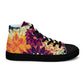 DMV 0097 Floral Women’s high top canvas shoes