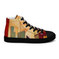 DMV 0251 Abstract Art Women’s high top canvas shoes