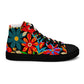 DMV 0116 Floral Women’s high top canvas shoes