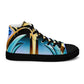 DMV 0262 Retro Art Women’s high top canvas shoes