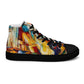 DMV 0416 Abstract Art Women’s high top canvas shoes