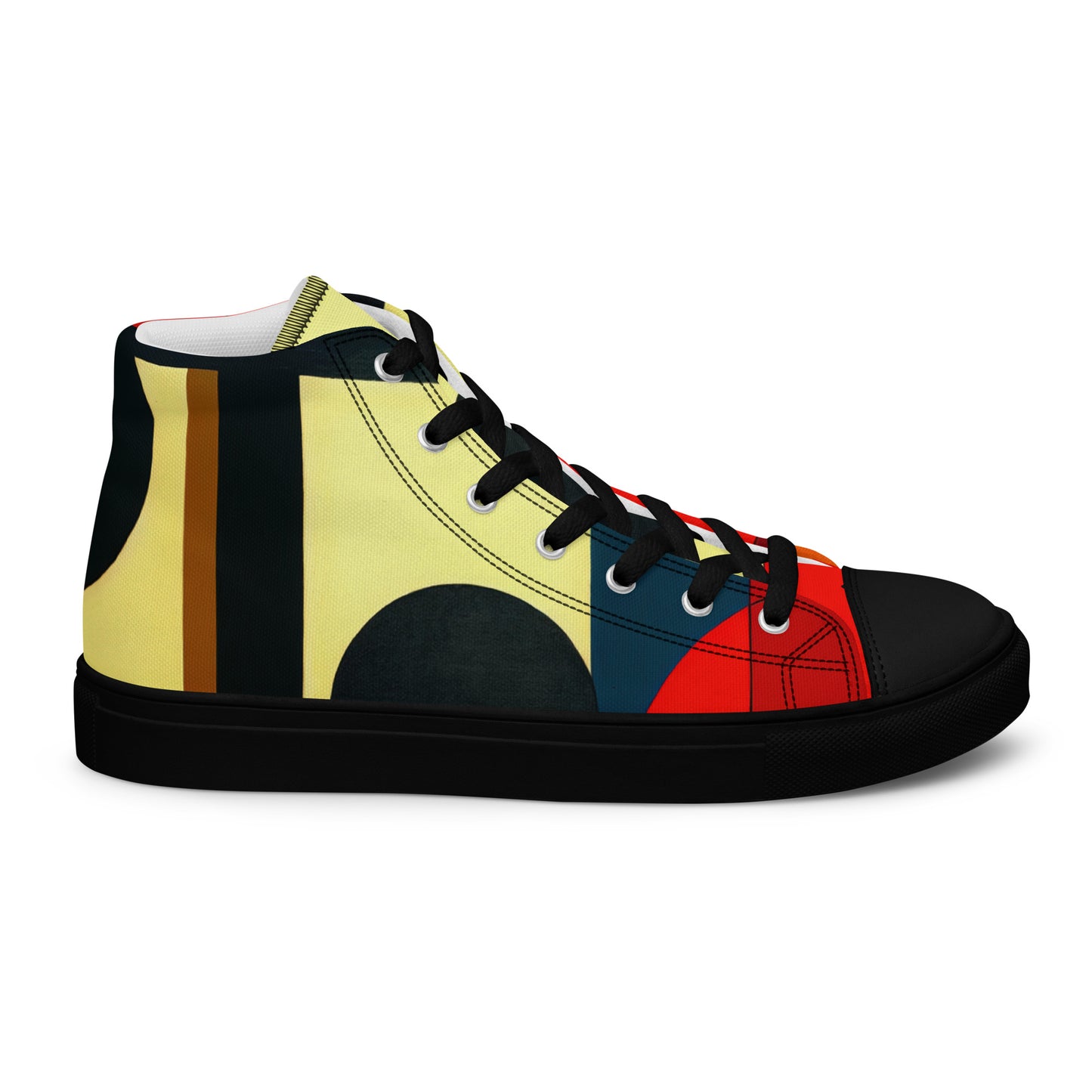 DMV 1351 Abstract Art Women’s high top canvas shoes