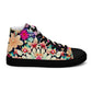 DMV 0307 Floral Women’s high top canvas shoes