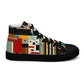 DMV 0413 Abstract Art Women’s high top canvas shoes