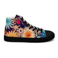 DMV 0404 Floral Women’s high top canvas shoes