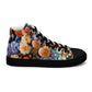 DMV 0302 Floral Women’s high top canvas shoes