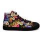 DMV 1522 Floral Women’s high top canvas shoes