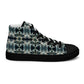 DMV 0414 Conceptual Artsy Women’s high top canvas shoes