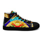 DMV 0258 Retro Art Women’s high top canvas shoes