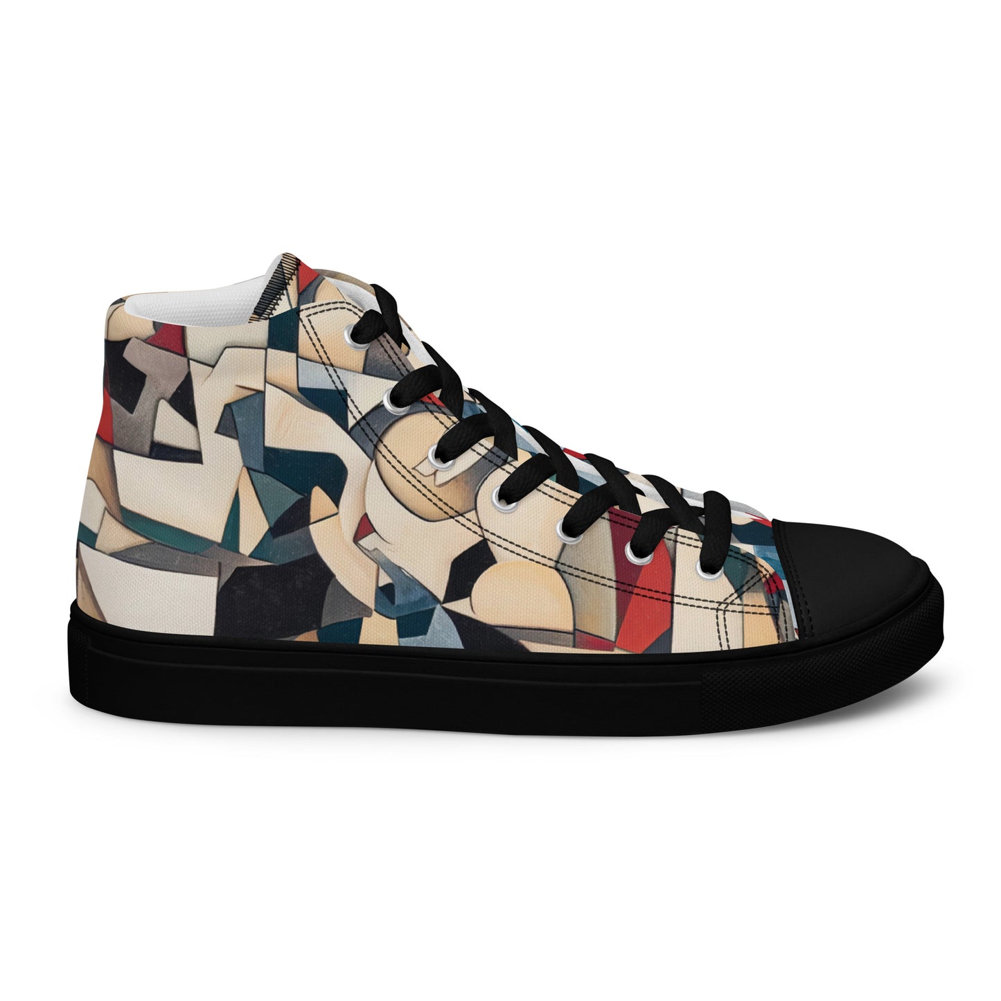 DMV 0508 Abstract Art Women’s high top canvas shoes