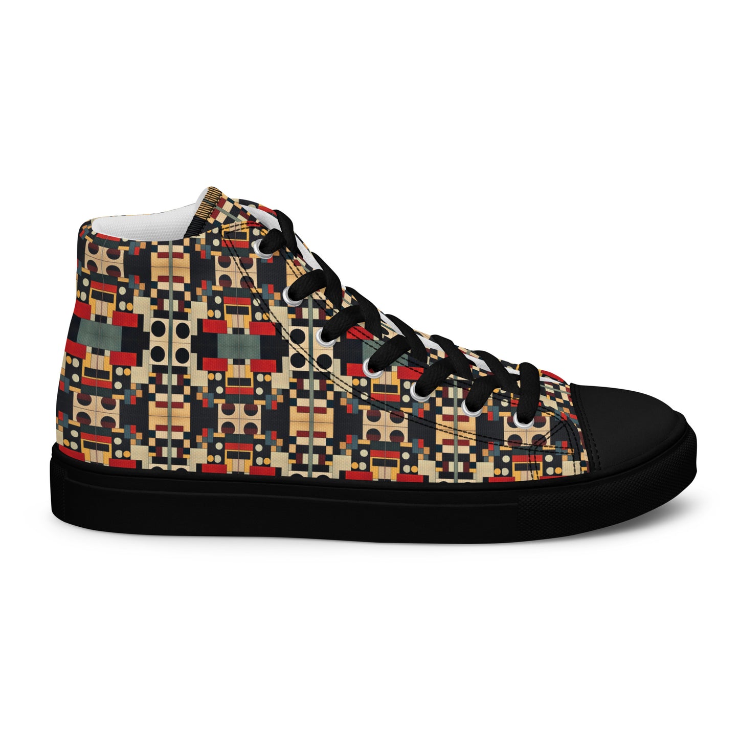 DMV 0510 Geo Boho Women’s high top canvas shoes